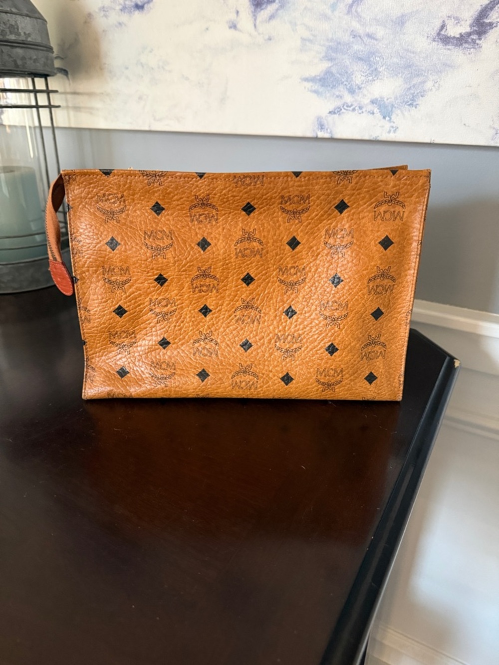 Authentic vintage MCM Cognac Visetos Monogram Gold Chain Crossbody Bag - Picture 6 of 12